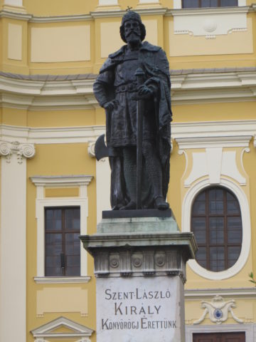Szent László király szobra Nagyváradon (Kép: BG)